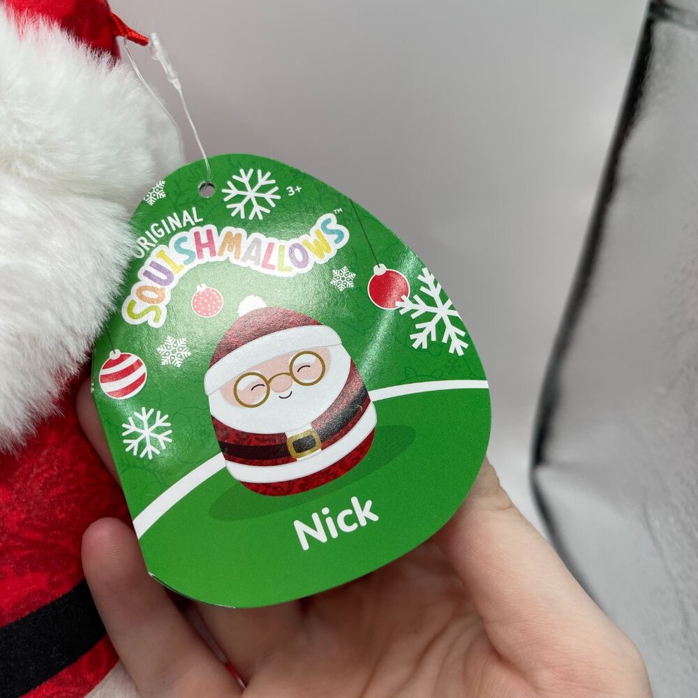 NWT Squishmallow Santa Nick Patterned Suit Santa Claus Stuffed Toy Christmas - Picture 4 of 10